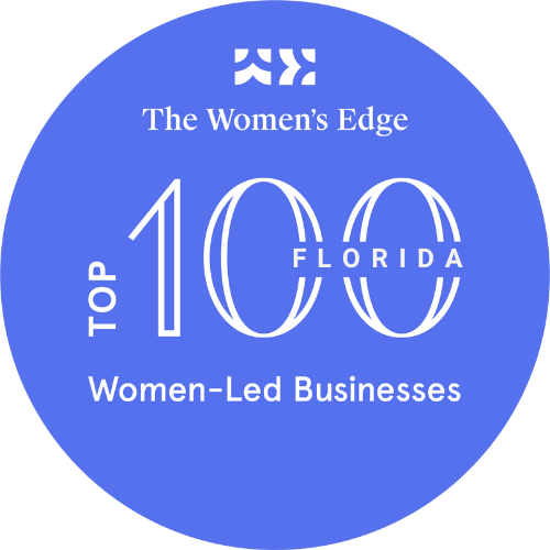 #1 for Top 100 Women-Led Businesses in Florida